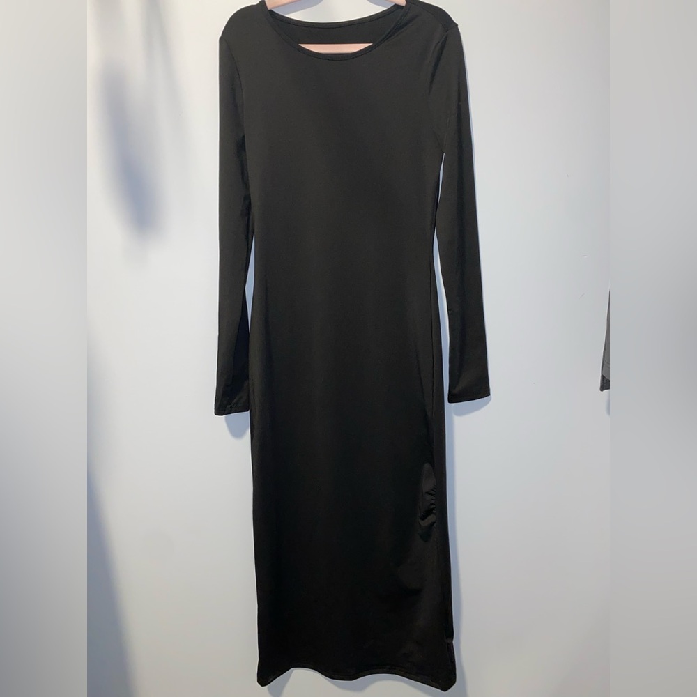 Amazon Classic Black Long Sleeve Dress